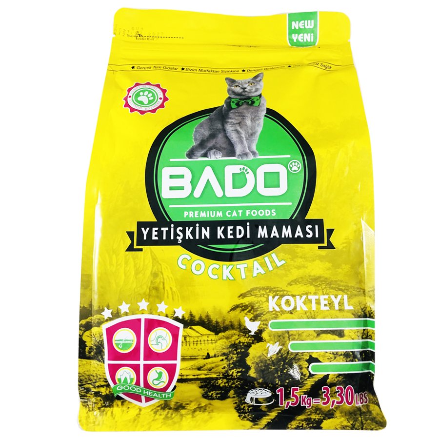 BADO KEDİ MAMASI KOKTEYL YETİŞKİN 1,5 KG