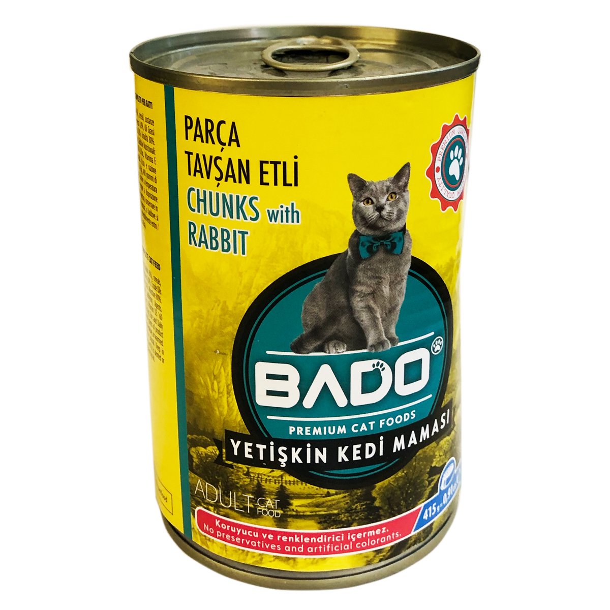 BADO KEDİ MAMASI KONSERVE TAVŞAN 415gr