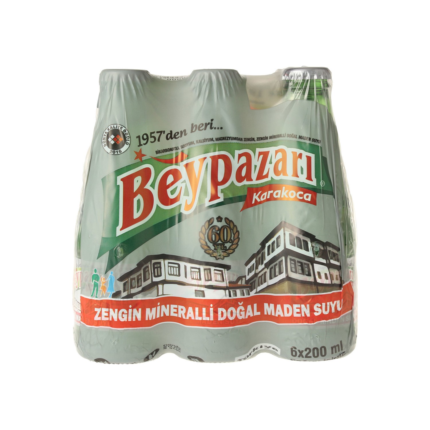 BEYPAZARI SADE MADEN SUYU 6x200ml