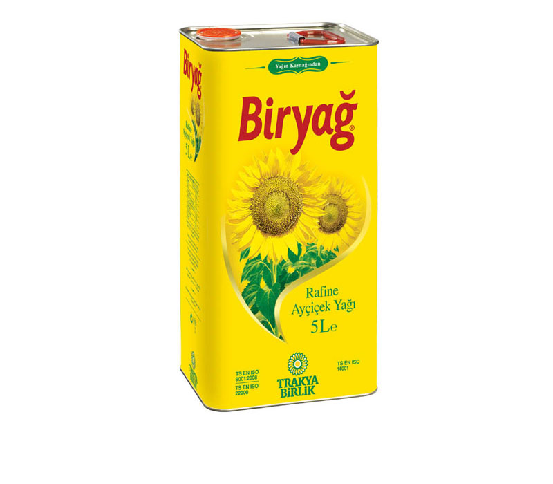 BİRYAĞ AYÇİÇEKYAĞI 5 LT TENEKE