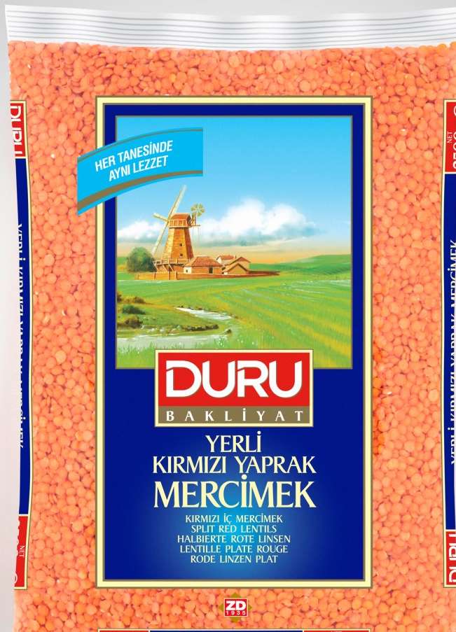 DURU YERLİ KIRMIZI YAPRAK MERCİMEK 1 KG