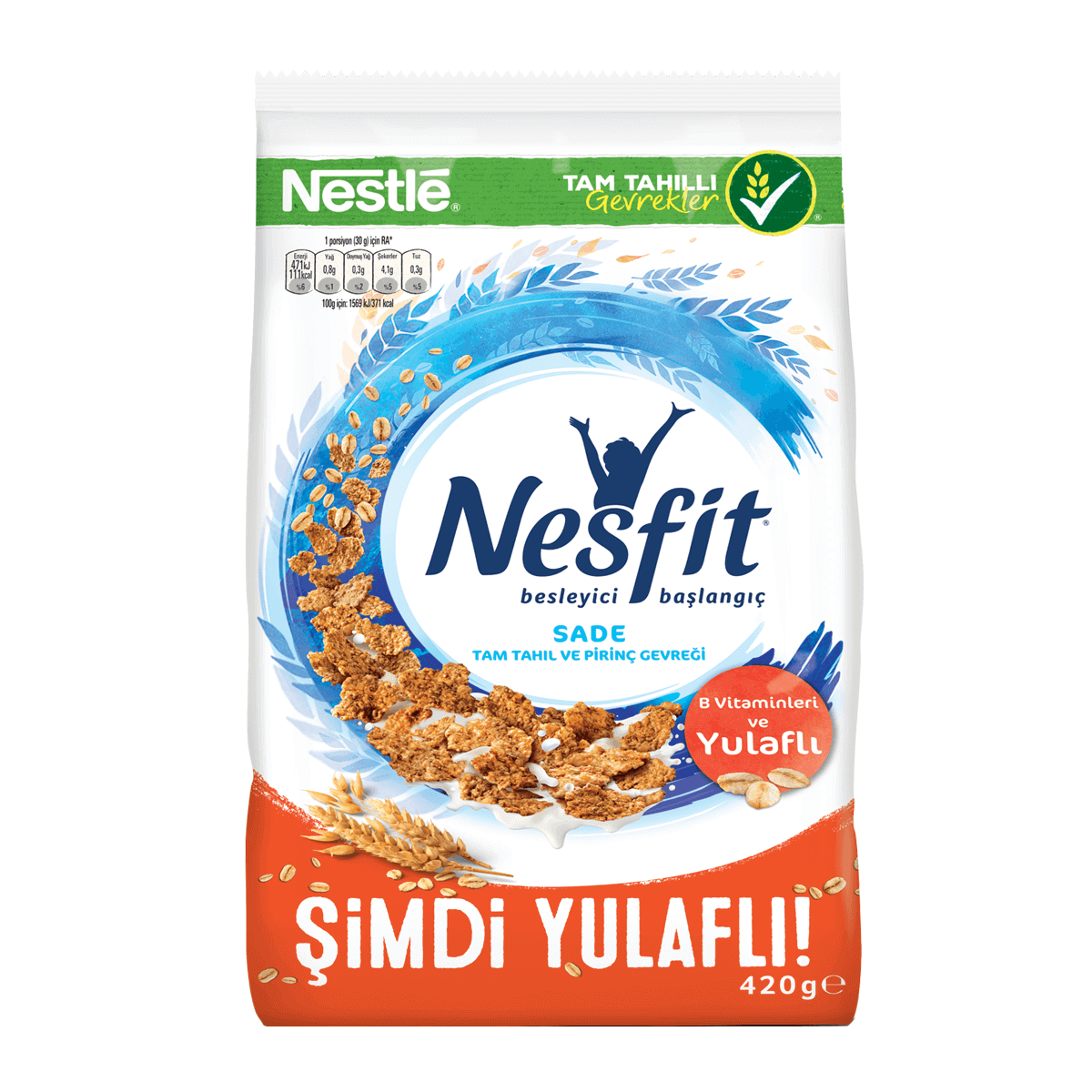 NESFİT SADE TAM TAHIL VE PİRİNÇ GEVREGİ 420 G