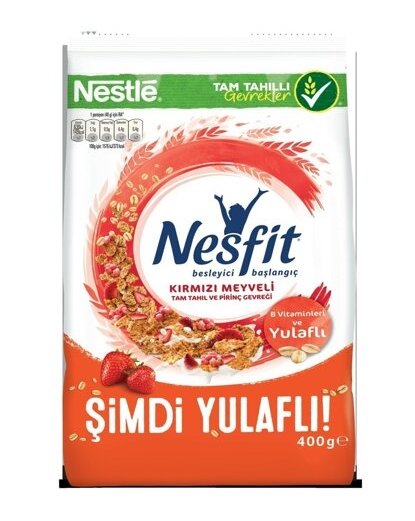 NESFİT KIRMIZI MEYVELİ TAM TAHIL VE PİRİNÇ GEVREGİ 420 G