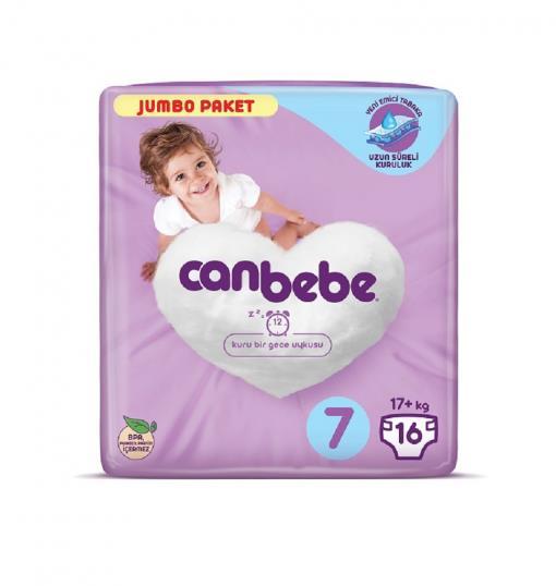 CANBEBE BEBEK BEZİ JUMBO PAKET 7 BEDEN 16 LI