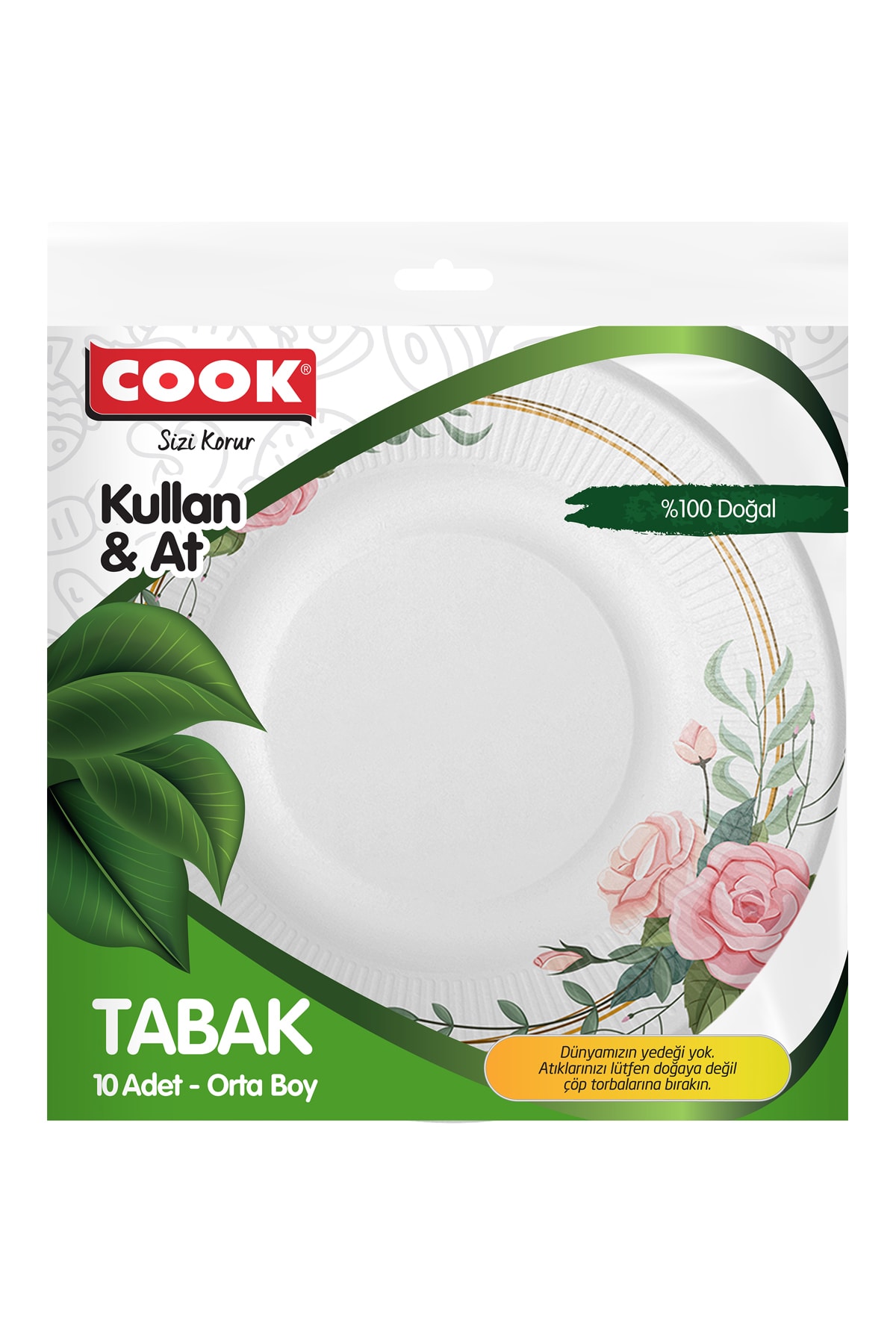 COOK KARTON TABAK ORTA 10 ADET