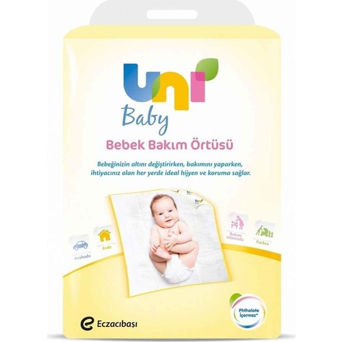 UNİ BABY BEBEK BAKIM ÖRTÜSÜ 60X60 10 LU