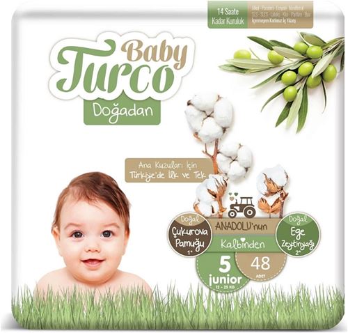 DOĞADAN BEBEK BEZİ 5 BEDEN JUNIOR 48 Lİ