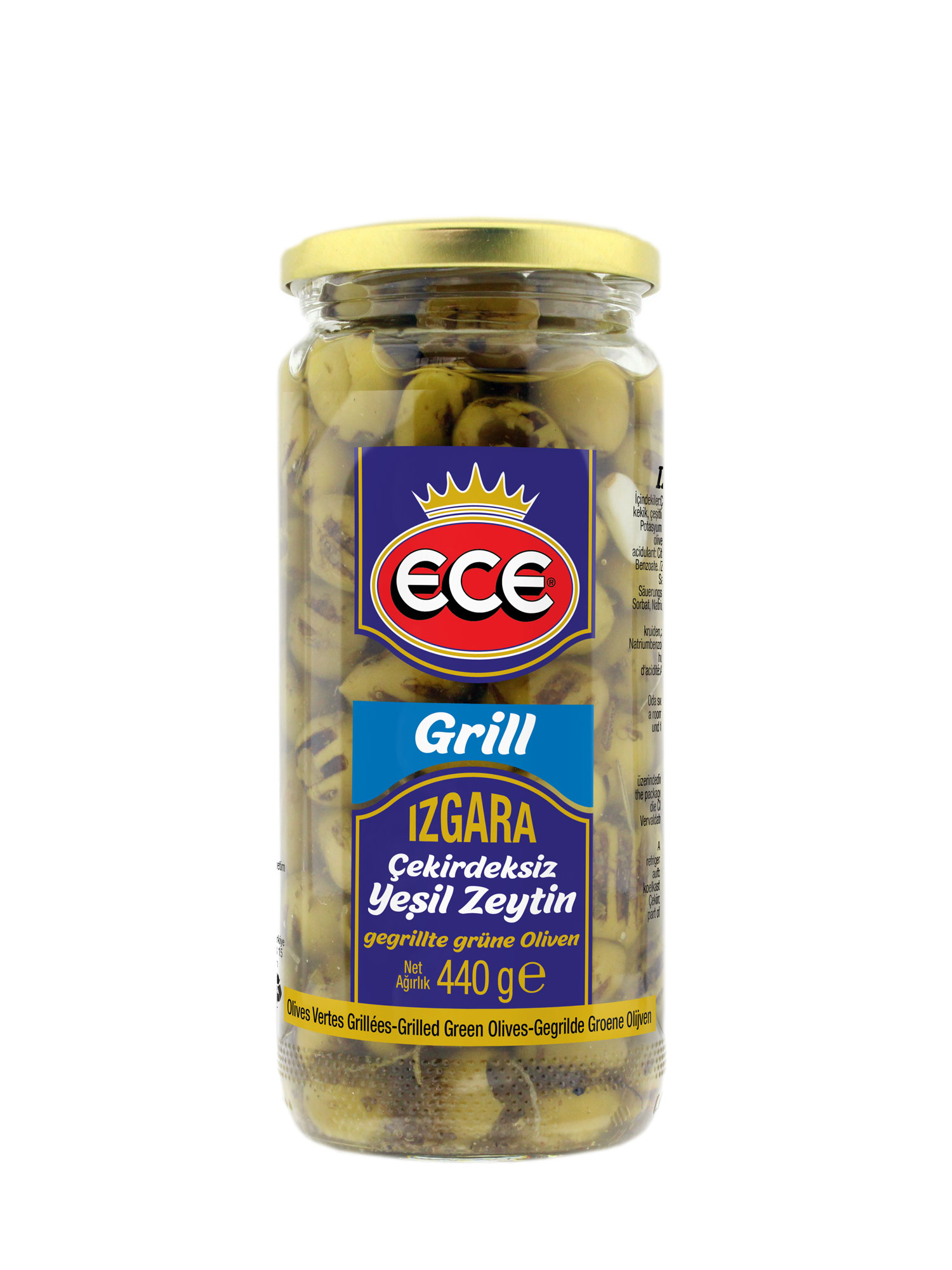 ECE IZGARA ÇEKİRDEKSİZ YEŞİL ZEYTİN 440 G