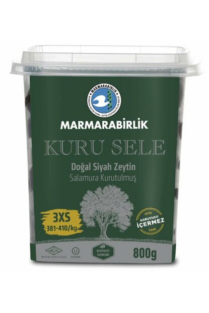 MARMARABİRLİK 3XS KURU SELE ZEYTİN 800 G (381-410)