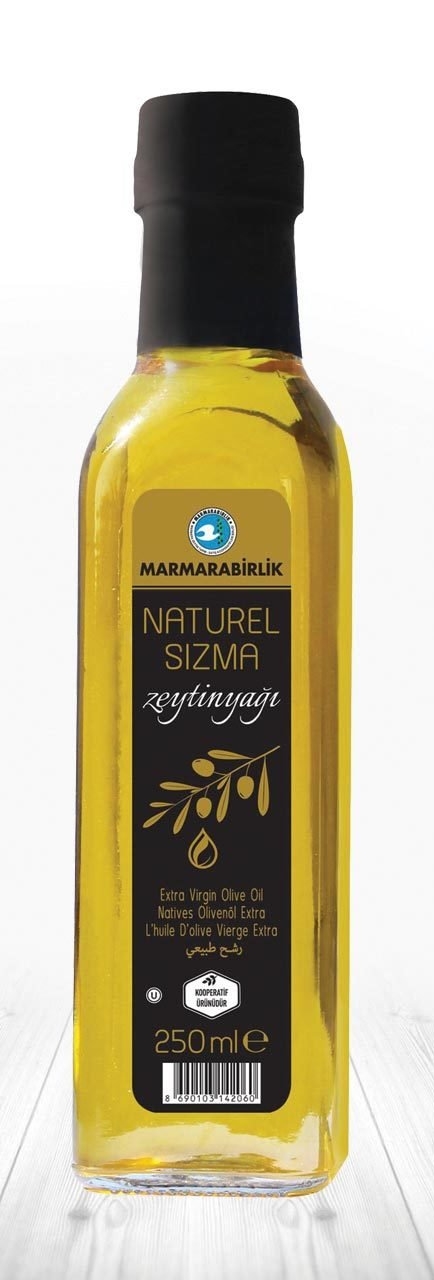 MARMARABİRLİK NATUREL SIZMA CAM ZEYTİN YAĞI 250ml