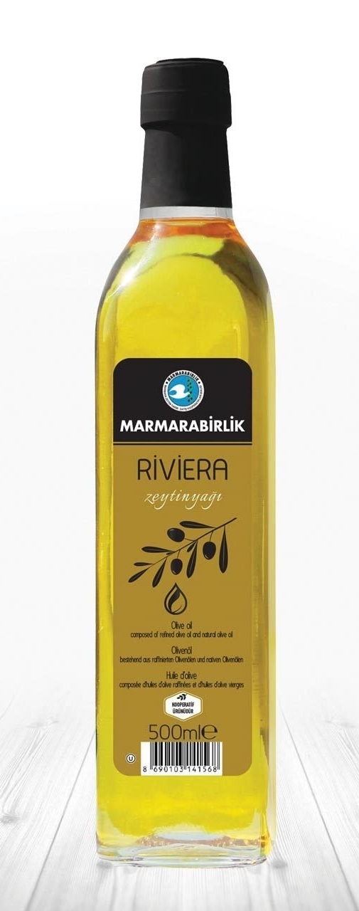 MARMARABİRLİK RİVİERA CAM ZEYTİNYAĞI 500ML