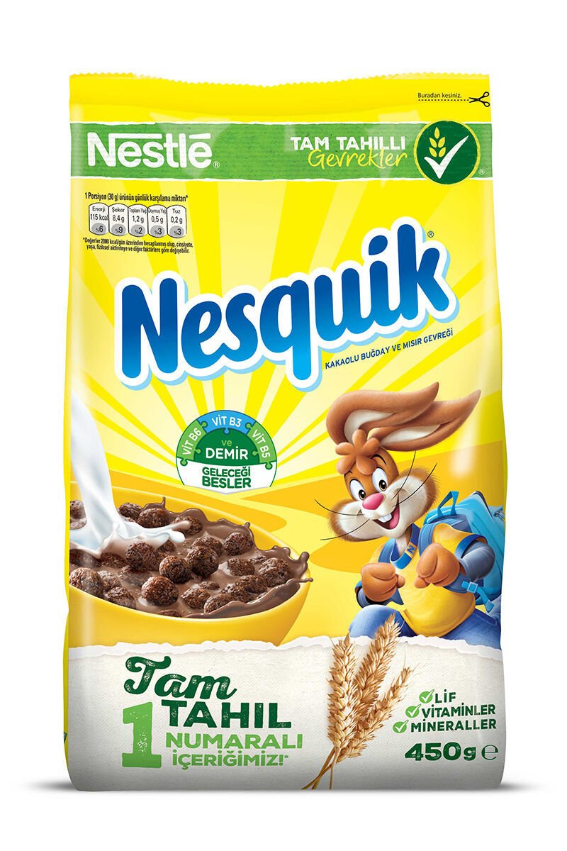 NESQUİK MISIR GEVREK POŞET 450 G