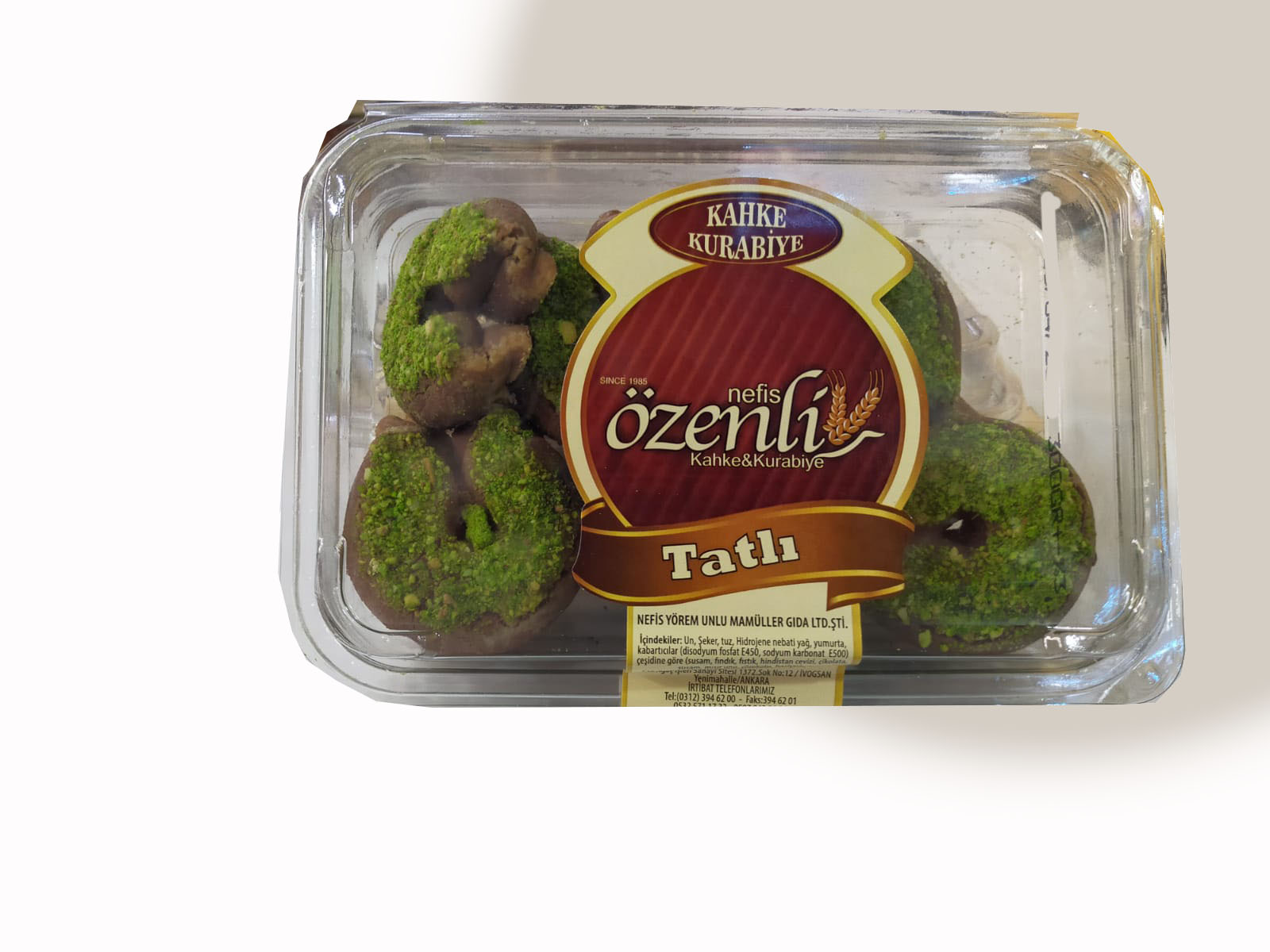ÖZENLİ KAKOLU FISTIK TOZLU UN KURABİYESİ 300 G