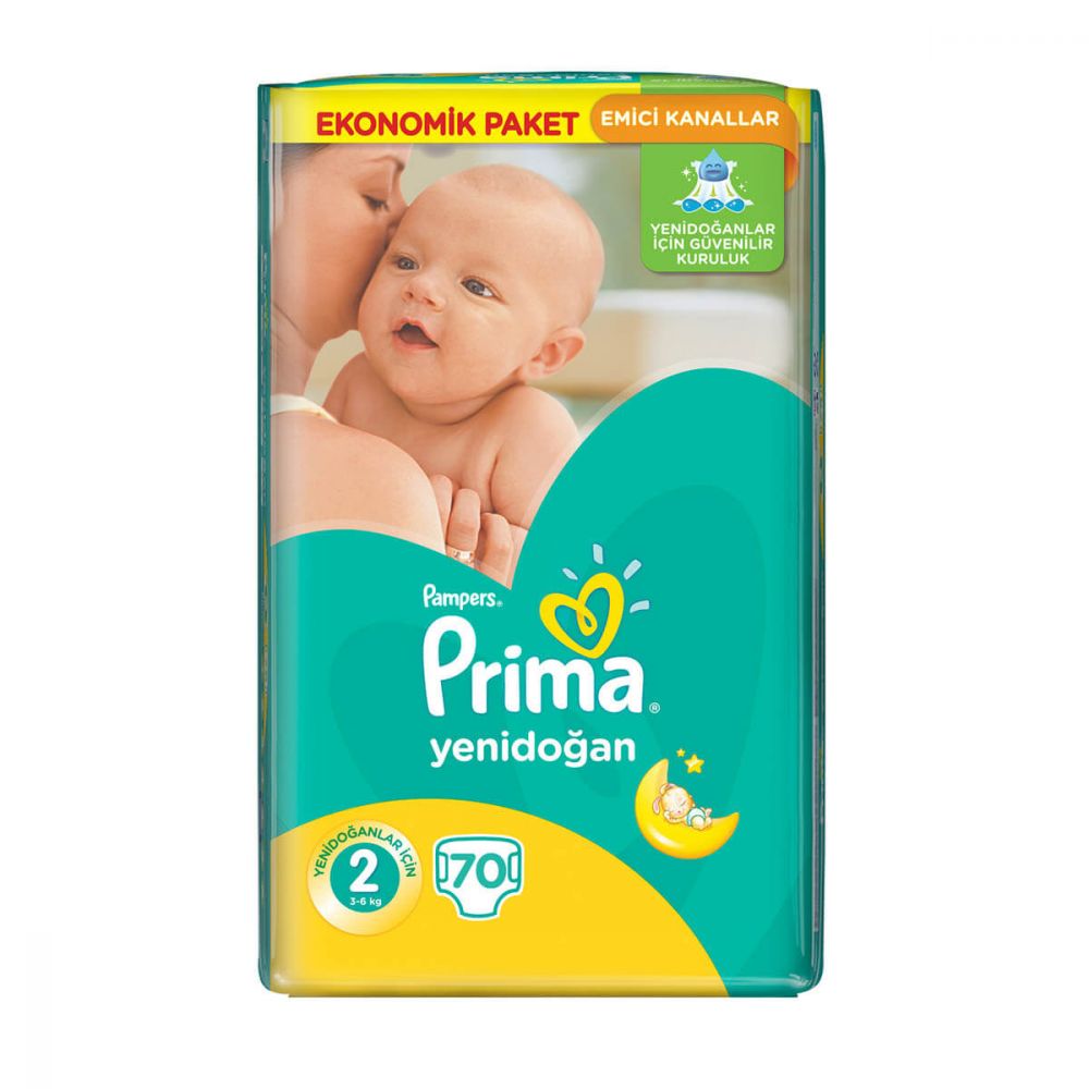 PRİMA BEBEK BEZİ YENİDOĞAN 2 BEDEN 70 Lİ
