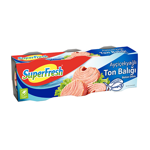 SÜPERFRESH AYÇİÇEK YAĞLI TON BALIK 3X75 G