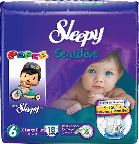 SLEEPY BEBEK BEZİ SENSİTİVE 6+BEDEN 18 Lİ