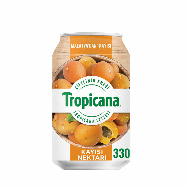 TROPİCANA KAYISI NEKTARI SUYU 330 ML KUTU