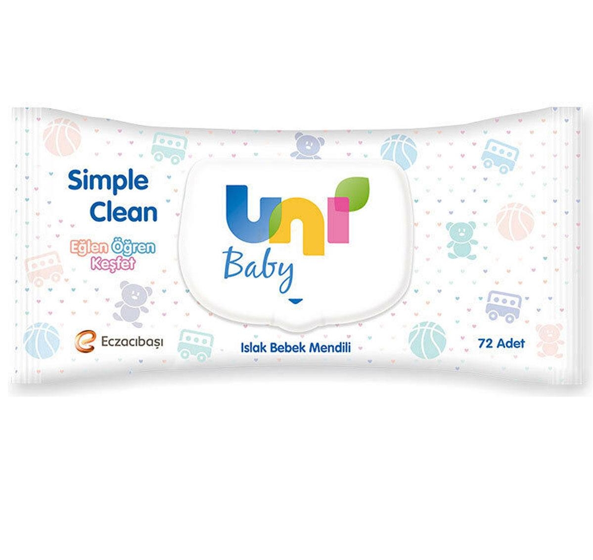 UNİ BABY ISLK HAVLU SIMPLE CLEAN 72li