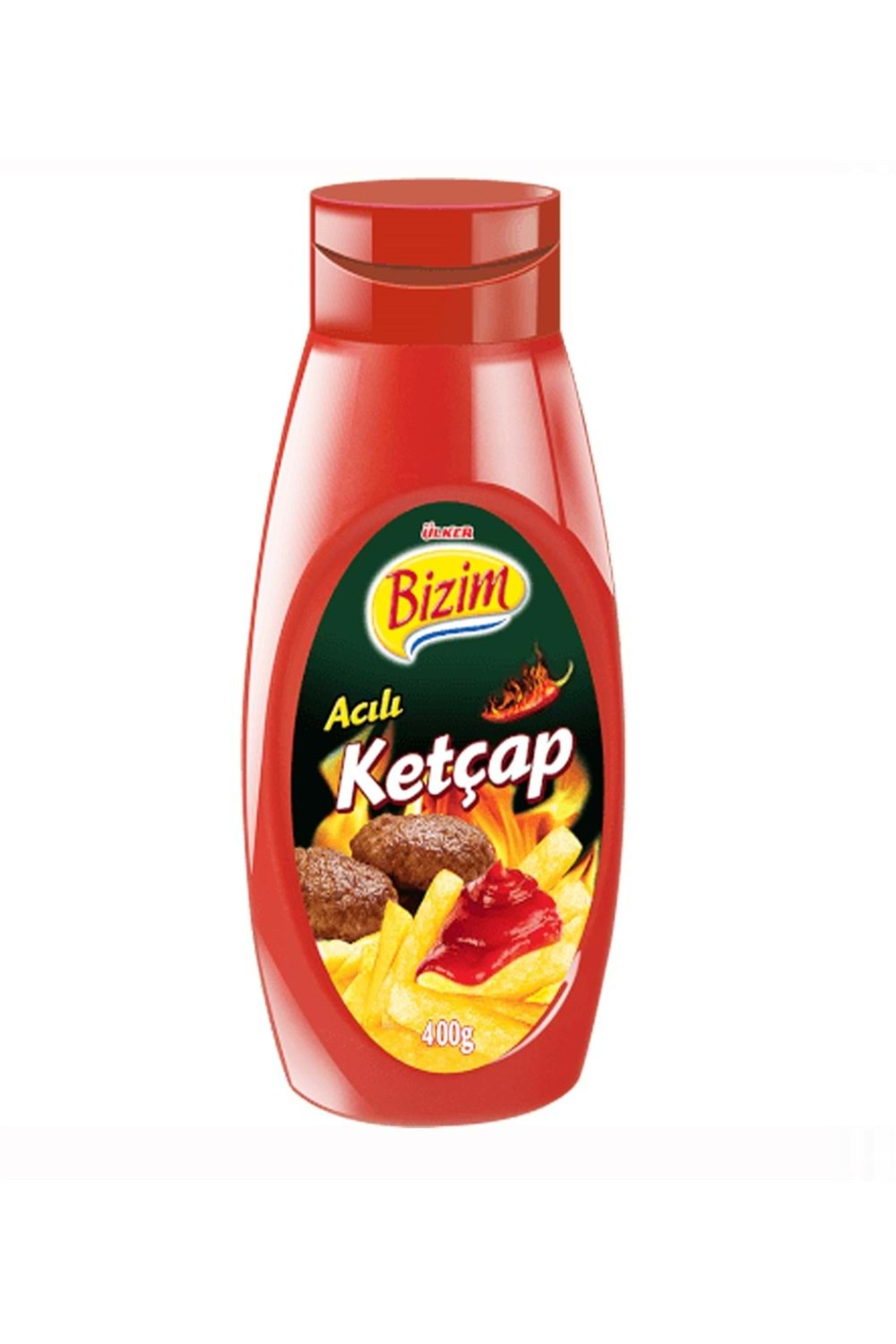 BİZİM ACILI KETÇAP PET 400 G