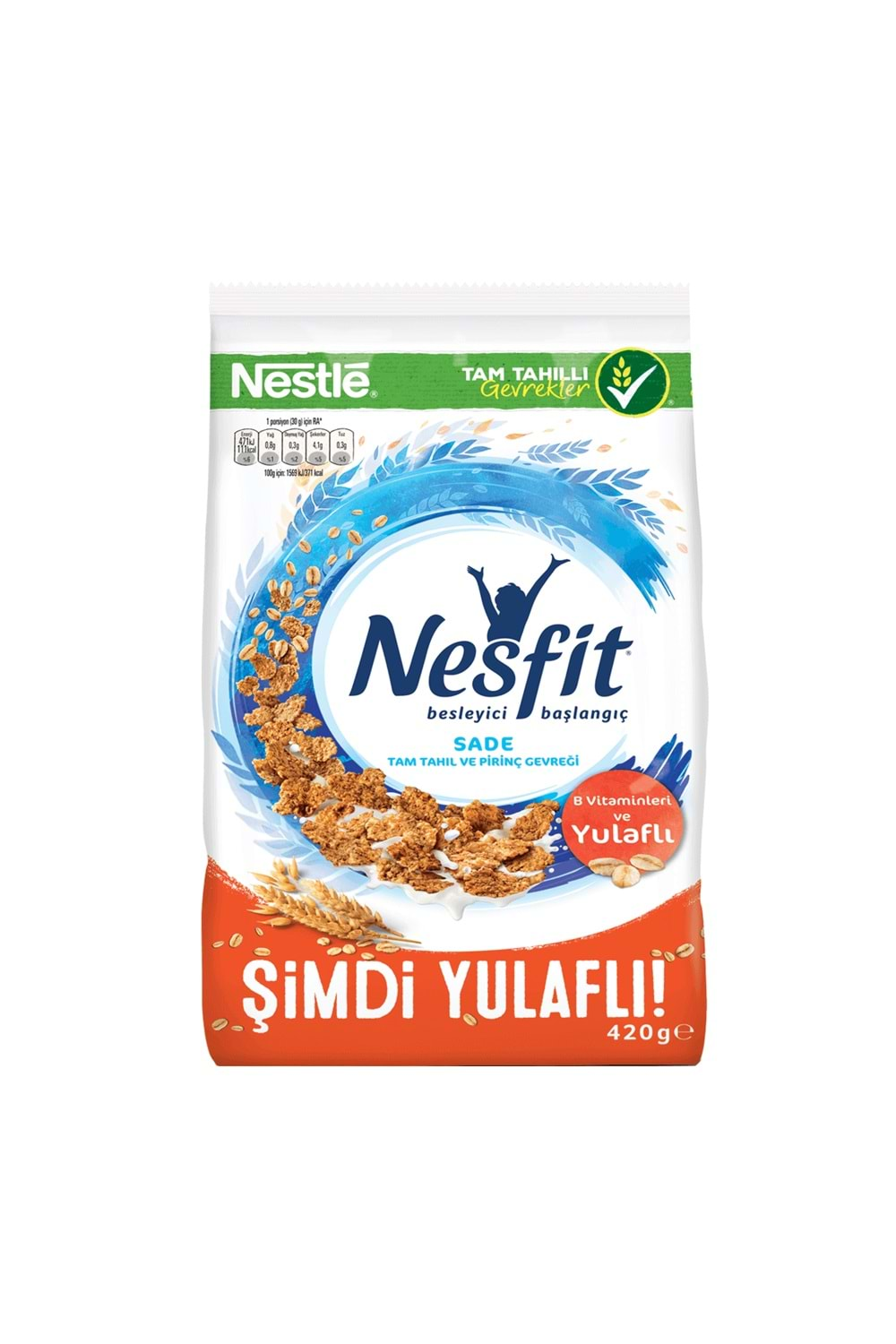 NESFİT SADE TAM TAHIL VE PİRİNÇ GEVREGİ 420 G