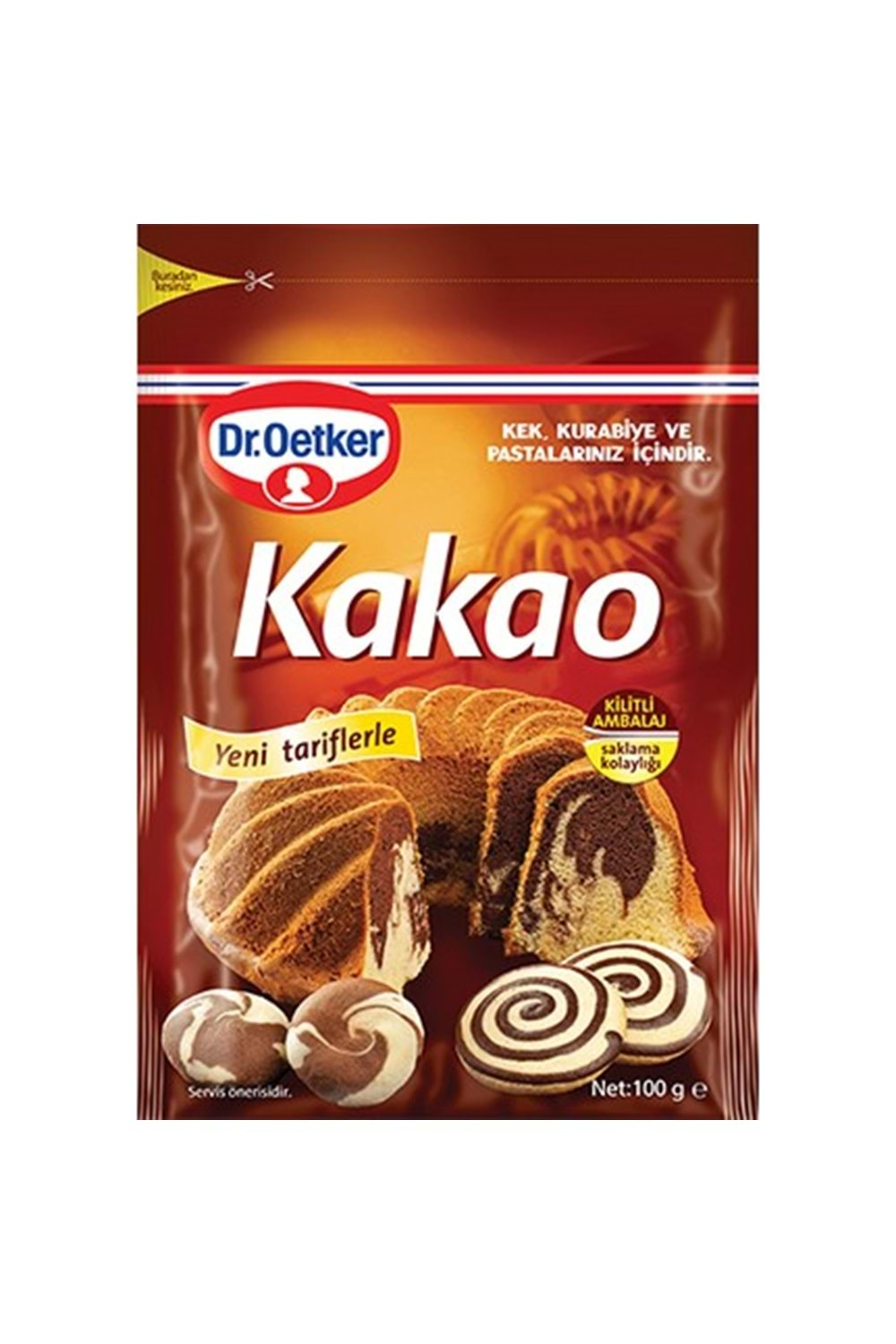 DR.OETKER KAKAO KİLİTLİ POŞET 100 G