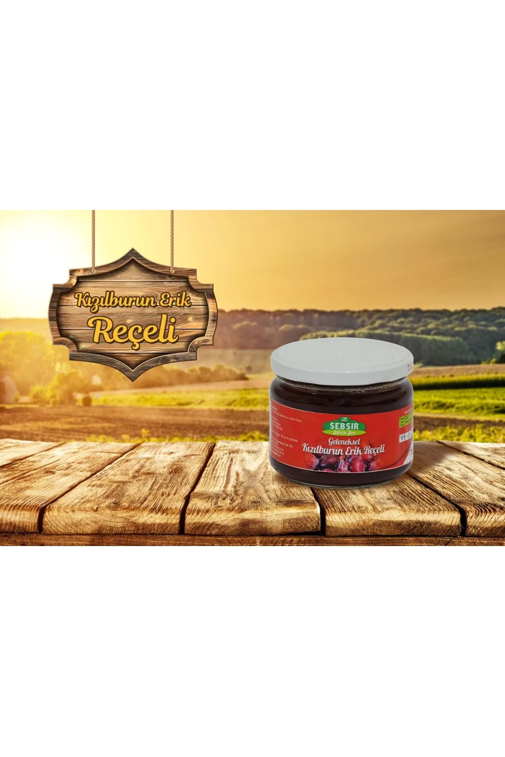 SEBSIR KIZIL BURUN ERİK REÇELİ 330 G