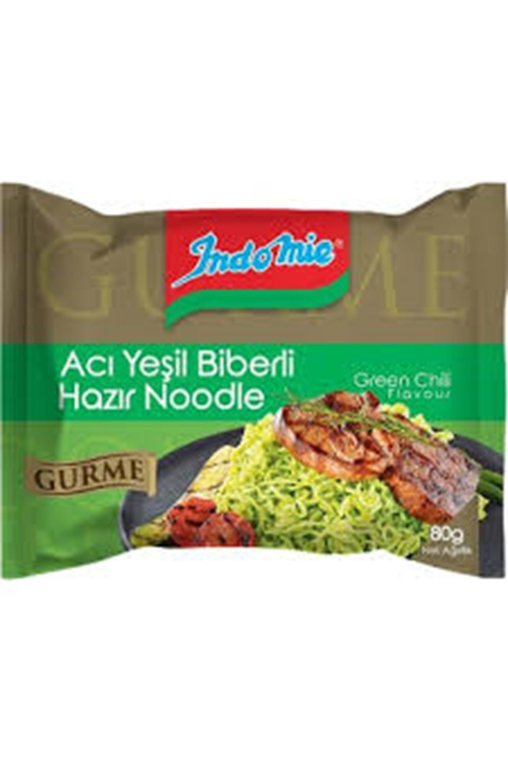 İNDOMİE GURME PAKET ACI YEŞİL BİBERLİ 80 G