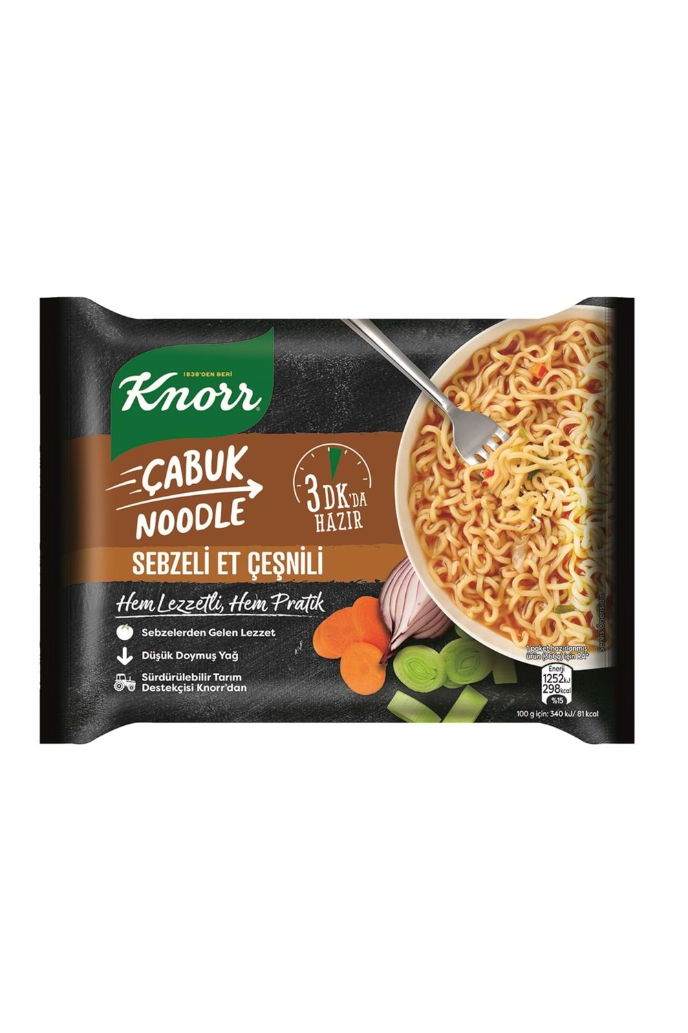 KNORR NOODLE SEBZELİ ET ÇEŞNİLİ 66 G