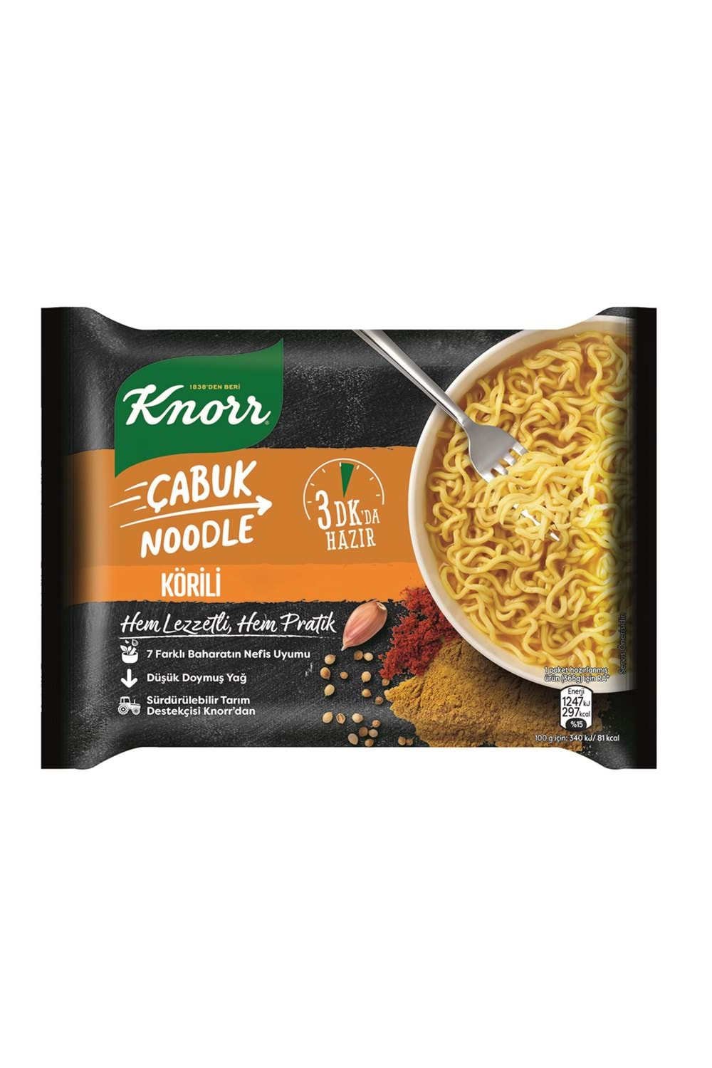 KNORR ÇABUK NOODLE KÖRİ 66 G