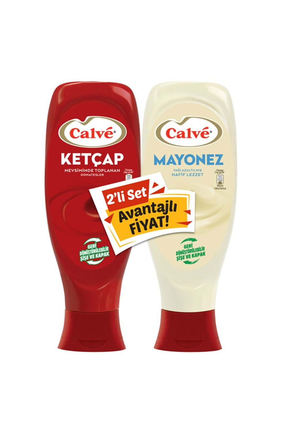 CALVE KETÇAP 600G + LİGHT MAYONEZ 540 G 2'li SET