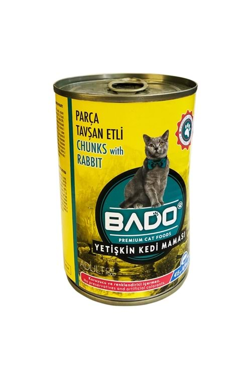 BADO KEDİ MAMASI KONSERVE TAVŞAN 415gr