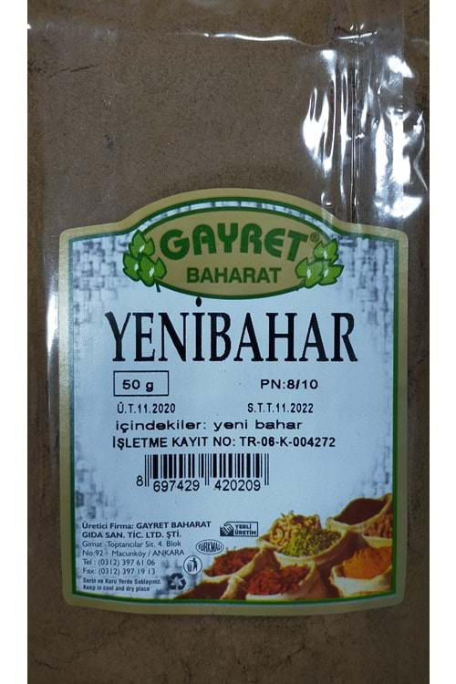 GAYRET YENİ BAHAR 50 G