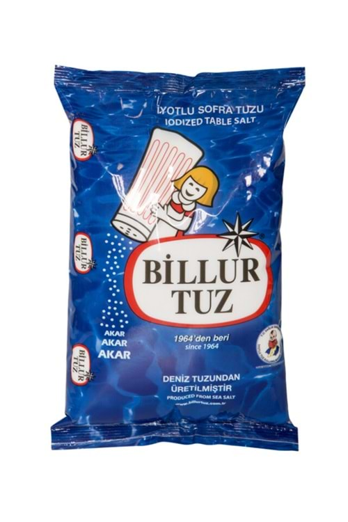 BİLLUR TUZ İYOTLU 1,5KG