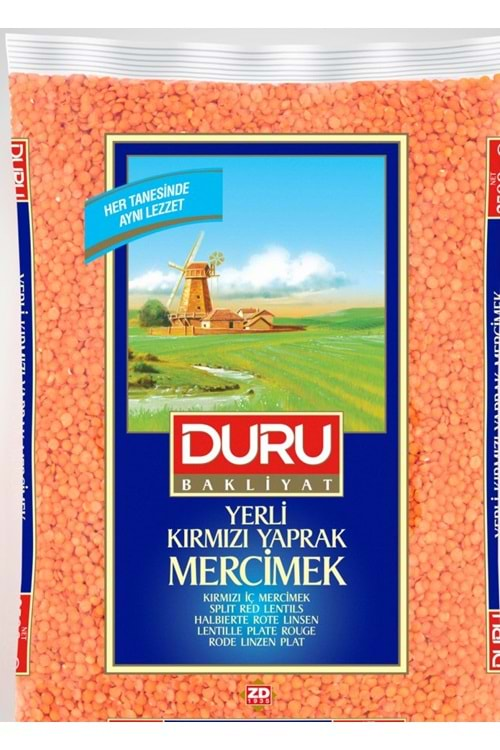 DURU YERLİ KIRMIZI YAPRAK MERCİMEK 1 KG