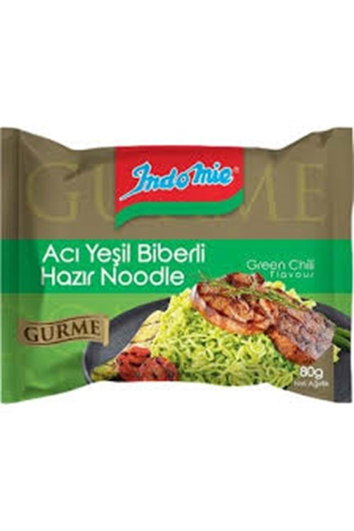 İNDOMİE GURME PAKET ACI YEŞİL BİBERLİ 80 G