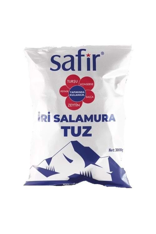 SAFİR İRİ TUZ 3KG